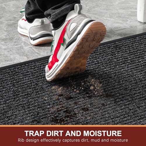 4'x6' Heavy Duty Non-Slip Washable Doormat U99413