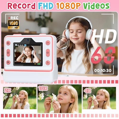 Dual Lens Instant Print Digital Camera with 32GB Card J861