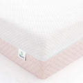 White Pink Dual Sided Memory Foam Crib Mattress H534546