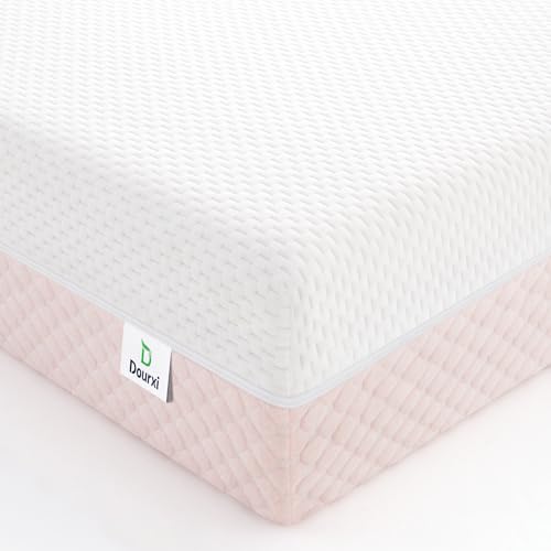 White Pink Dual Sided Memory Foam Crib Mattress H534546