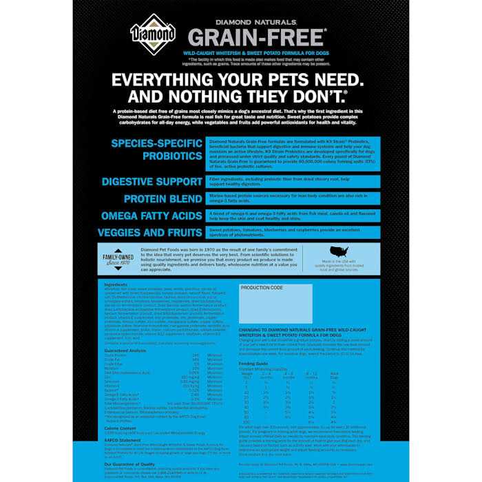 Grain Free Whitefish & Sweet Potato Dry Dog Food C350408