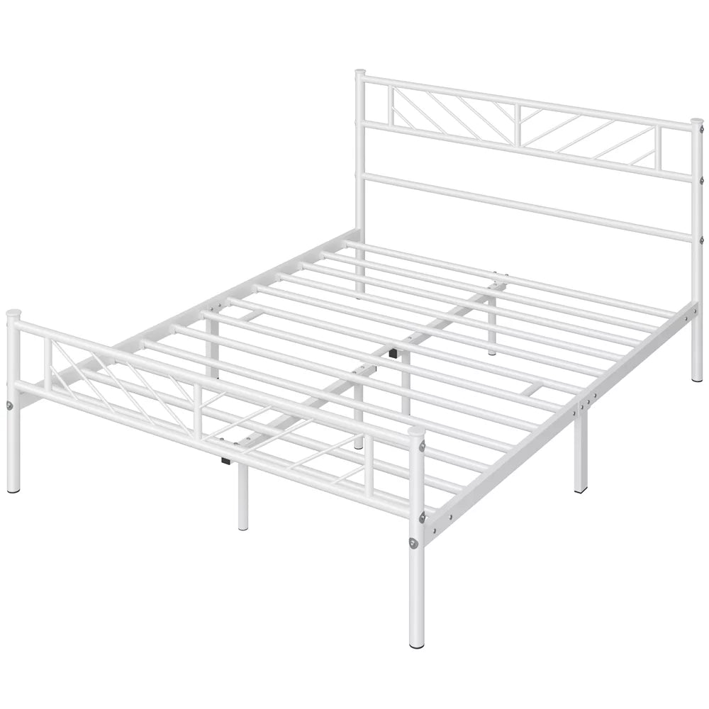 Queen Size Black Metal Platform Bed D59534