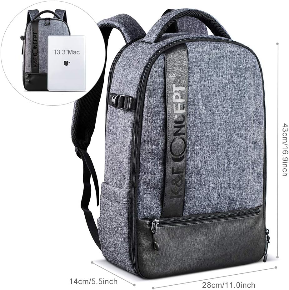 Camera Backpack for DSLR Cameras, 14-15 inch Laptop, Tripod, Lenses O4227