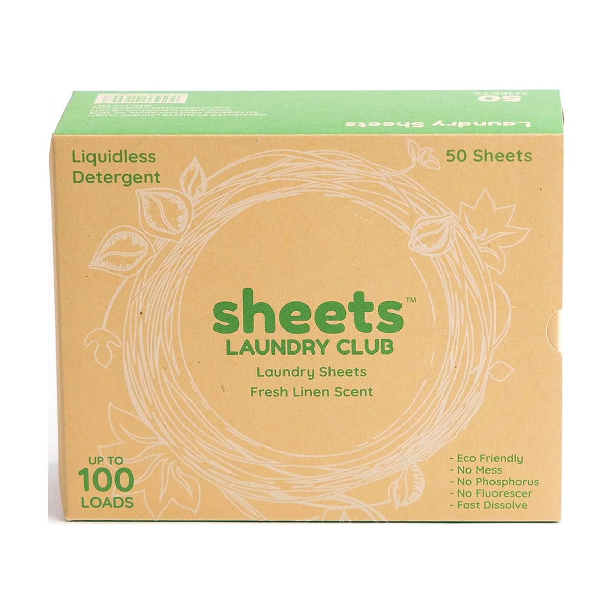 50 Laundry Detergent Sheets 40 Fabric Softener Dryer Sheets O8065