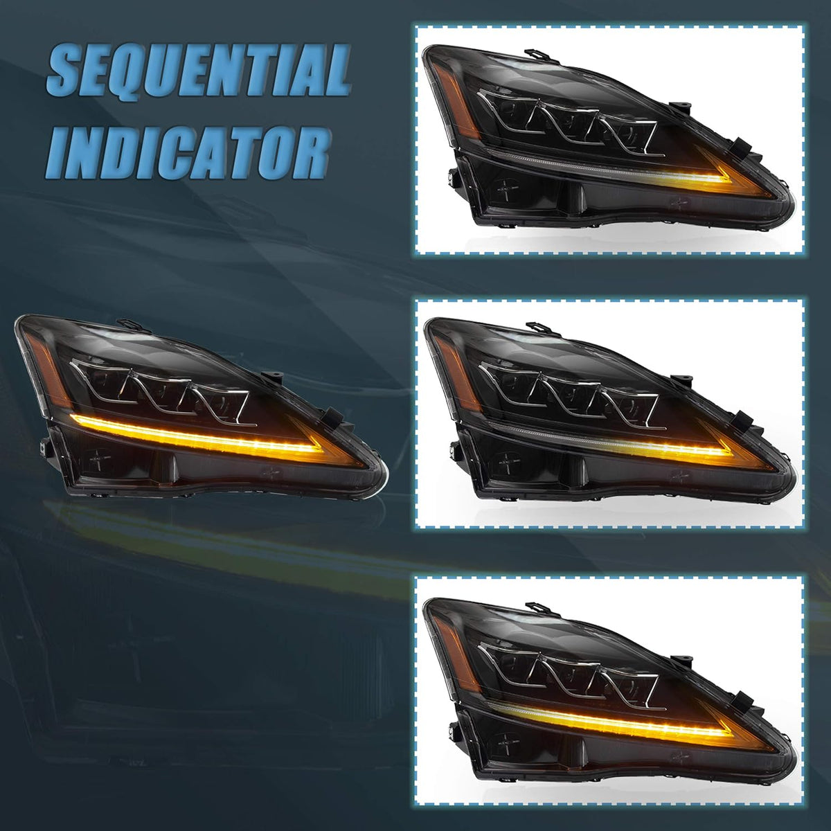 Headlight Assembly for Lexus IS250 IS350 IS F SEDAN C CF V633