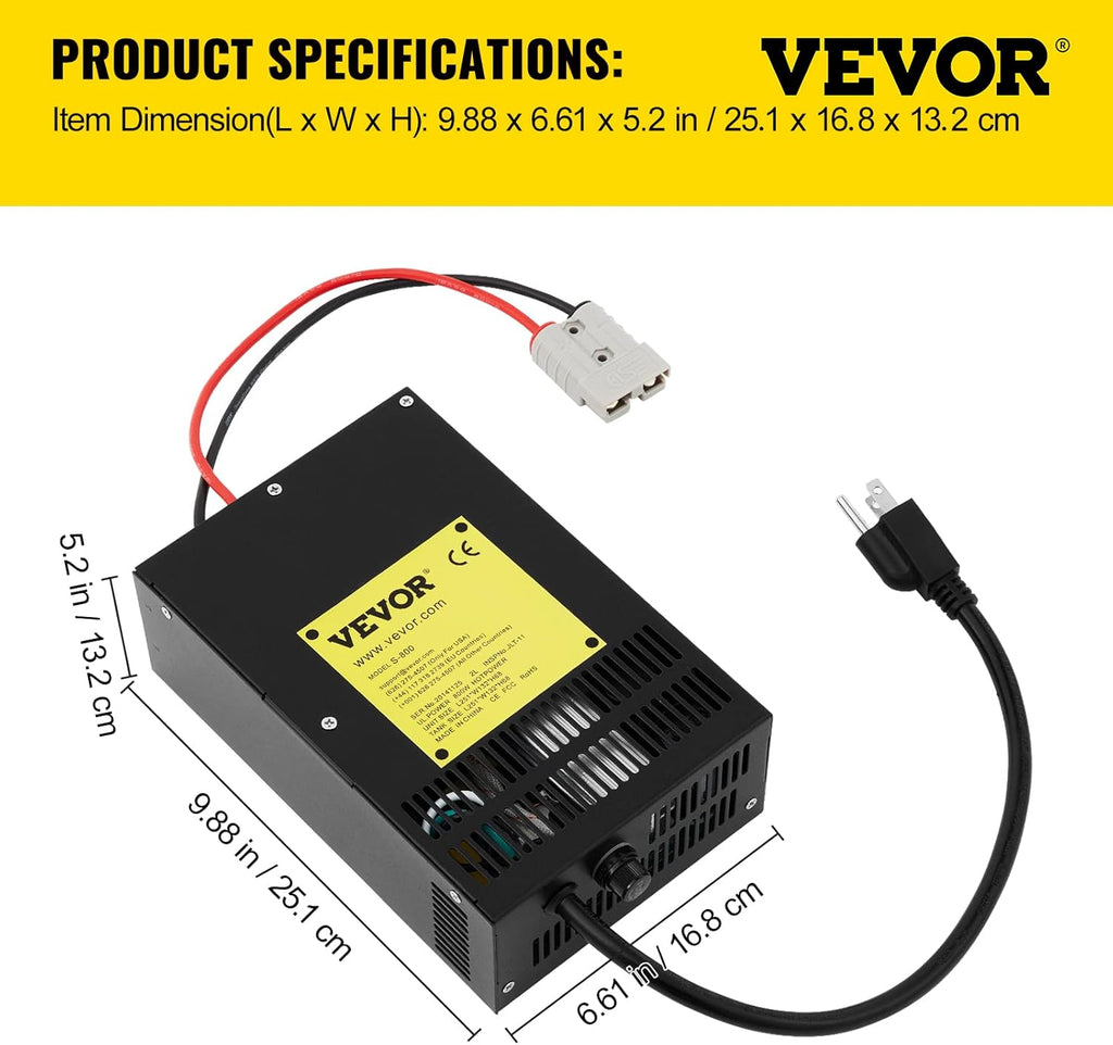 RV Power Converter Charger 800W 45 Amp U1711
