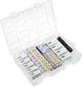 Rechargeable Batteries Combo Box: 20 PCS 2800mAh AA, 16 PCS 1100mAh AAA, 5 PCS C Adapters, 4 PCS D Adapters, 2 PCS 9V, Flashlight E91254