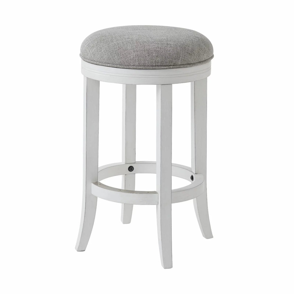 Upholstered Swivel Backless Counter-Height Barstool U853681