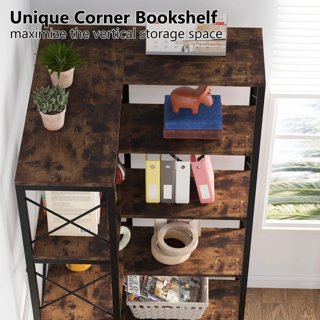 5-Tier Corner Bookshelf V27777