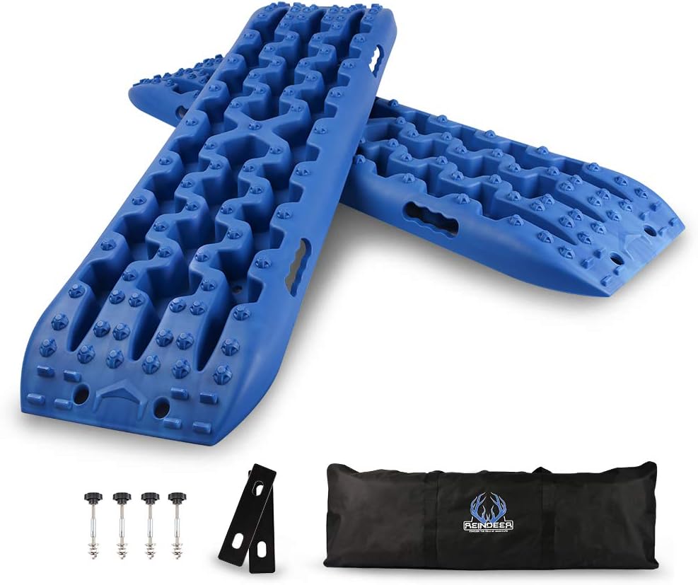 Black Slim 4WD Traction Tracks Mat Pack of 2 U68778