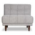 Armless Light Gray Fabric Lounge Chair C919305