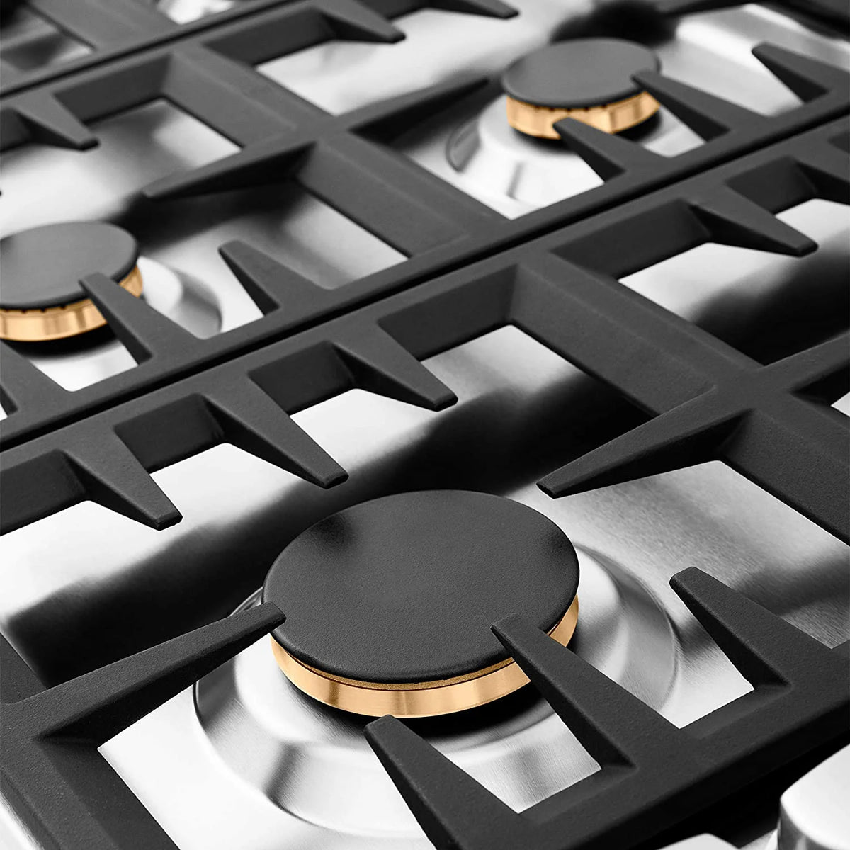 36 in. Dropin Cooktop with 6 Gas Brass Burners M22385