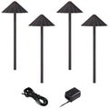 Bronze LED Scalloped Path Light Landscape Kit S579