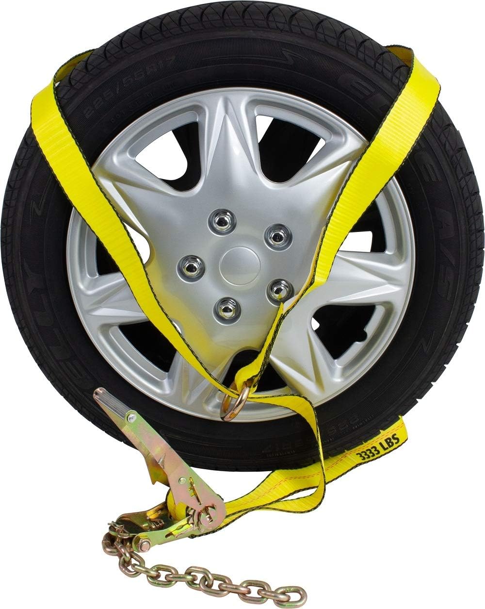 2 Chain Ratchets & Lasso Straps Tow Truck Wrecker Car Hauler Wheel Lift S163798