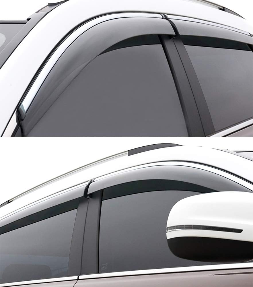 Car Window Visor Vent Shade Deflector Sun Rain Guards Z6919