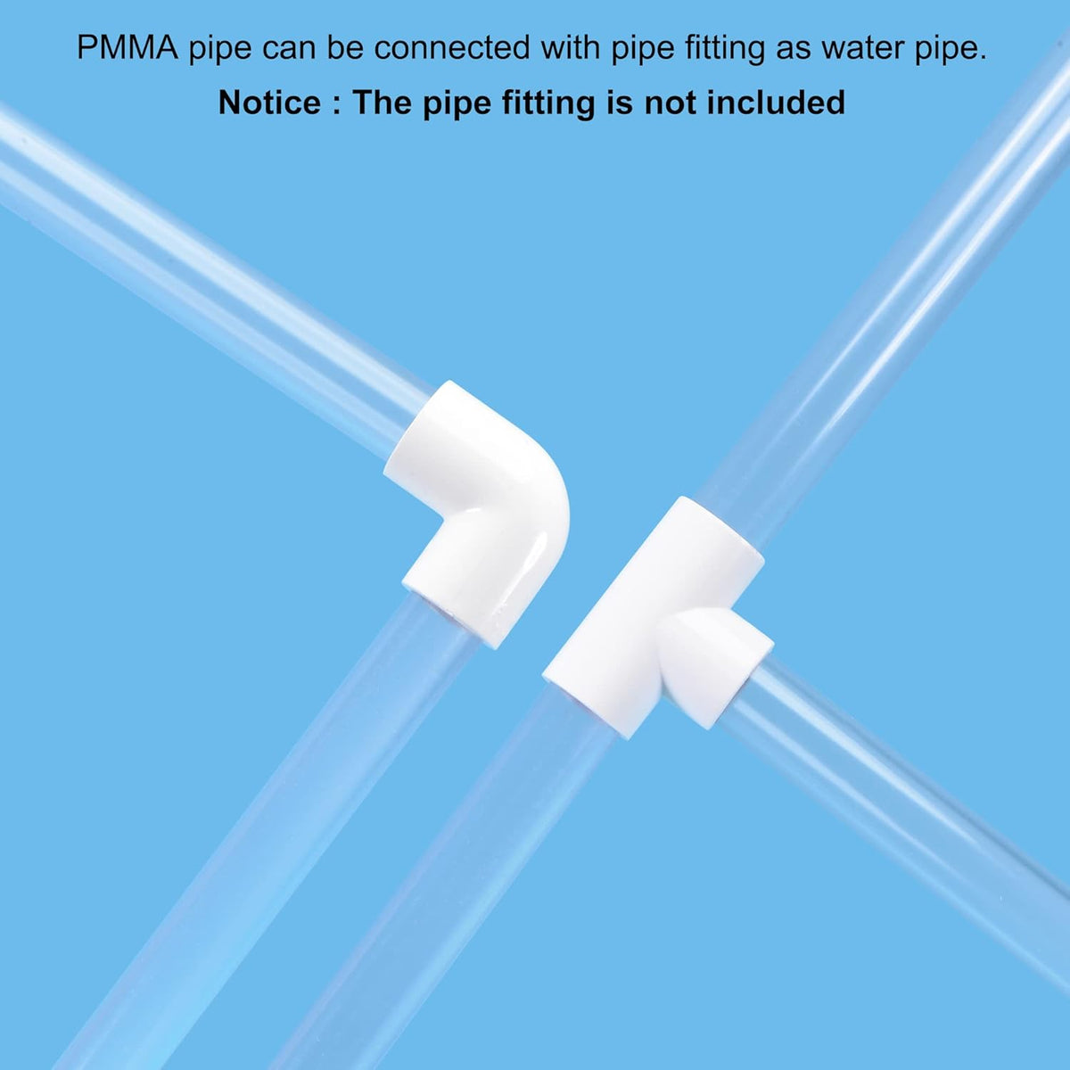 Clear Acrylic Round Tube Pack of 2 R853964