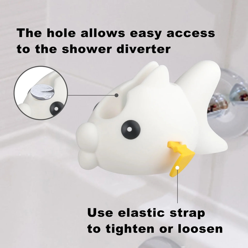 White Faucet Cover with 2 Toys U515229