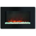 30x22 Wall Mount Electronic Fireplace with Crystal Rocks I9346