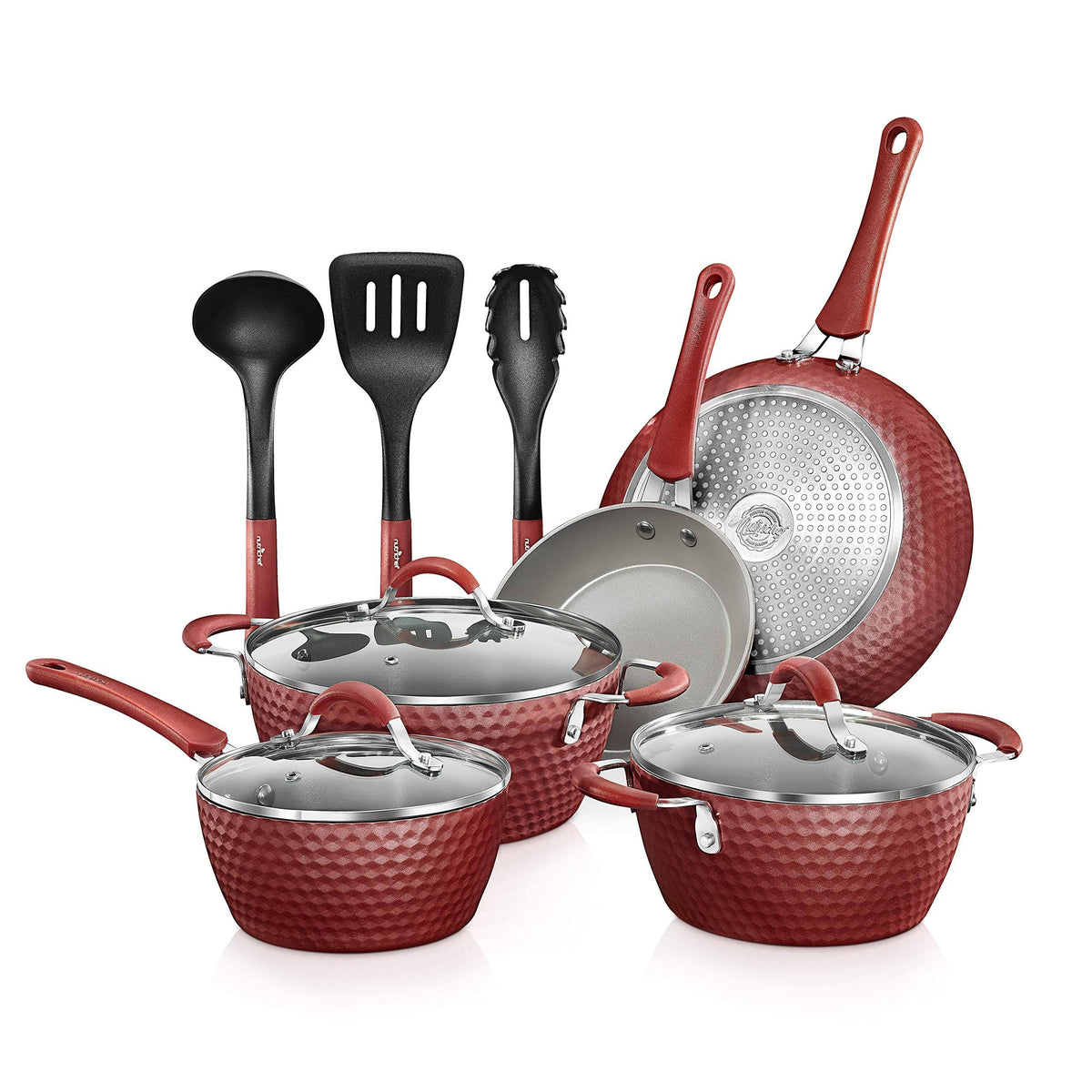 11 Pcs Non-Stick Kitchen Cookware Set T8366