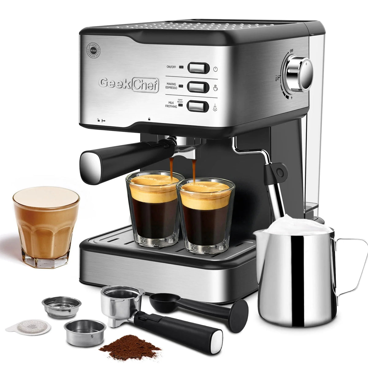20 Bar Espresso and Cappuccino Maker 950W 1.5L G969