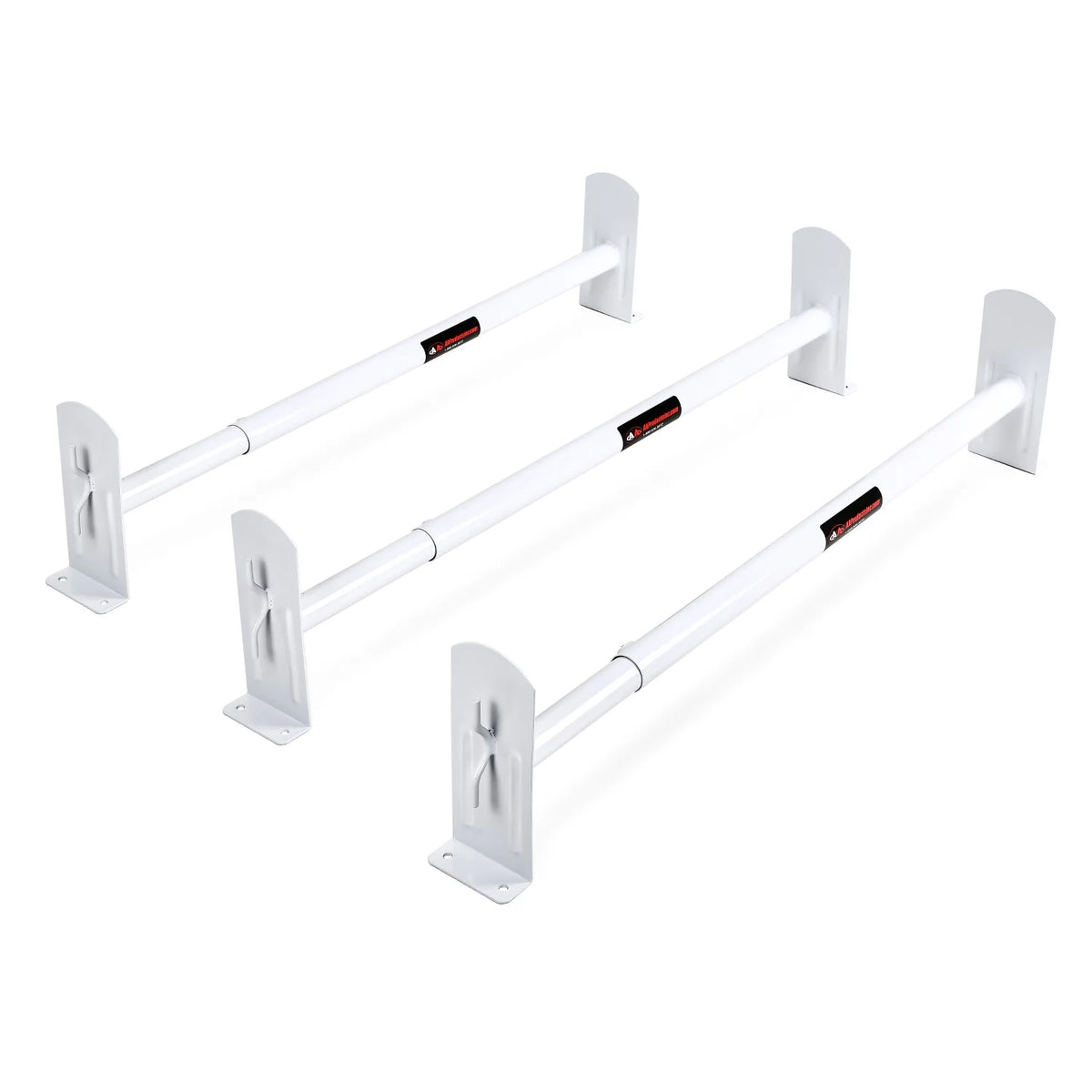 Matte White Adjustable Steel Cross Bars Pickup Truck Cap Rack System S5935