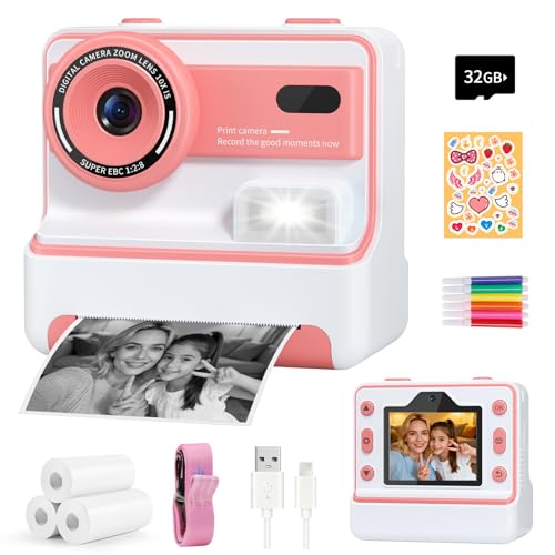 Dual Lens Instant Print Digital Camera with 32GB Card J861