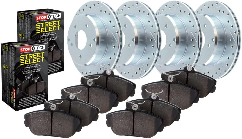 Drilled & Slotted Brake Rotor and Brake Pads Kit P683