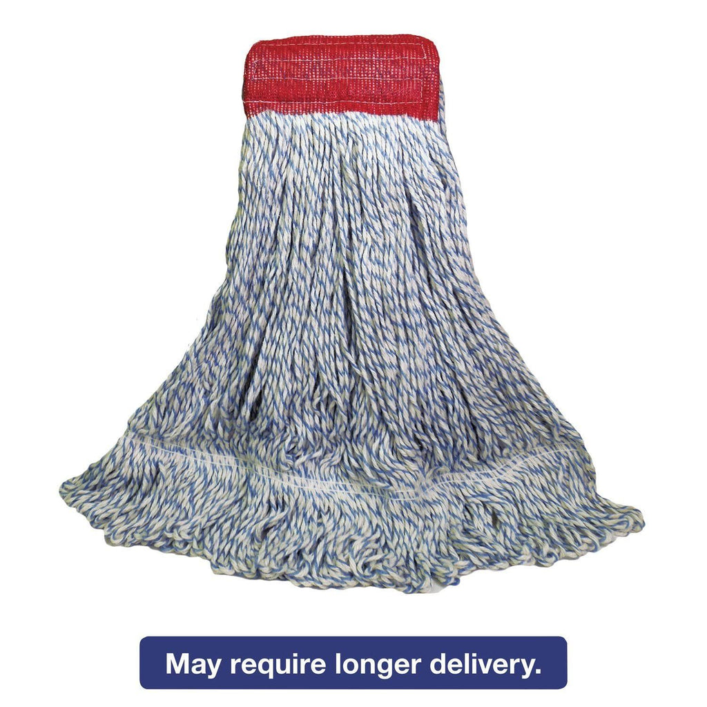 White-Blue Large Rayon-Polyester Mop Head Z935906