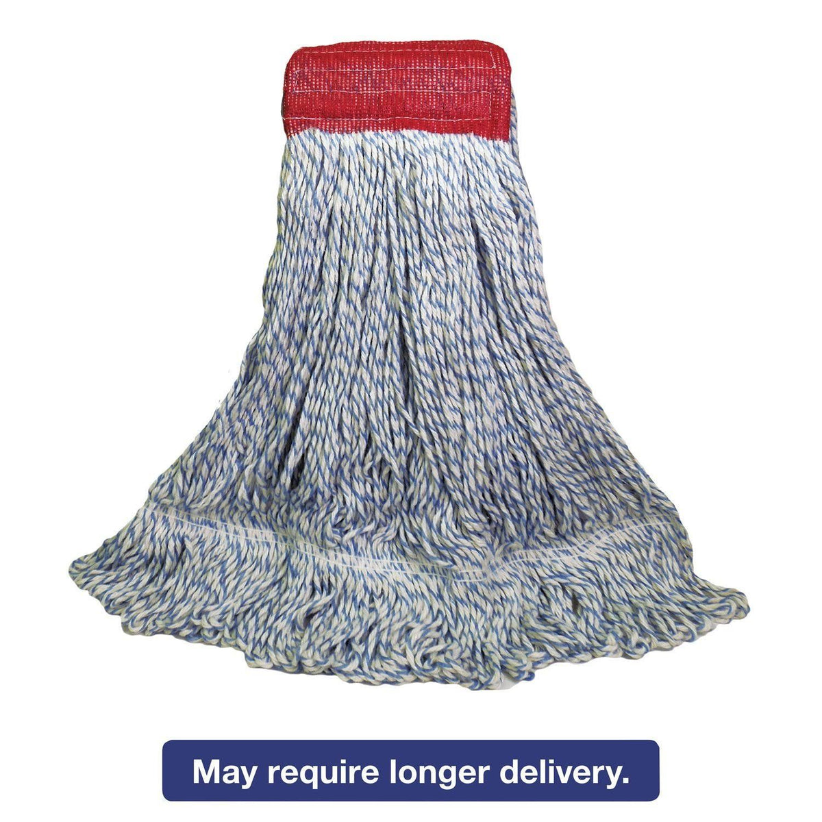 White-Blue Large Rayon-Polyester Mop Head Z935906