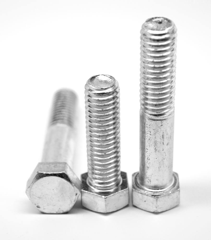 22 x 5 Coarse Thread A307 Grade A Hex Bolt Low Carbon Steel Zinc Plated N432339
