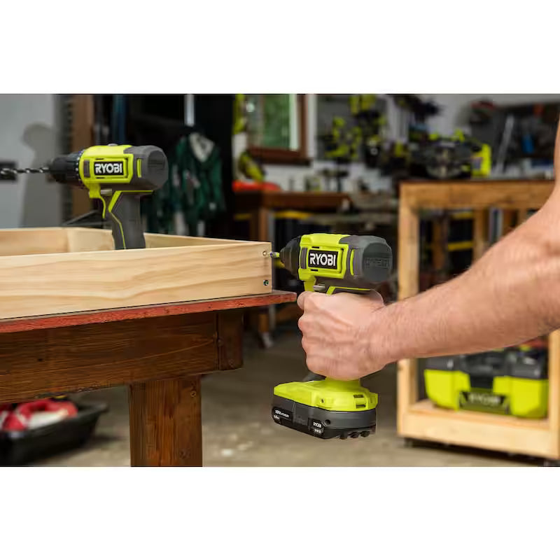 18V Cordless 1/4 in. Impact Drill/Driver Kit with 2 Batteries and Charger L8513