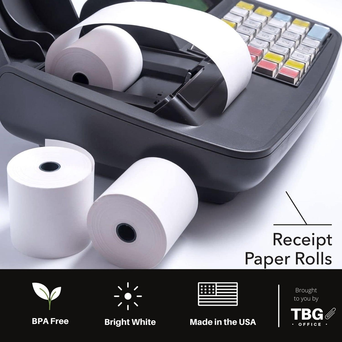 3 1/8” x 230' Thermal Paper Rolls (1 Case - 30 Rolls) J11496