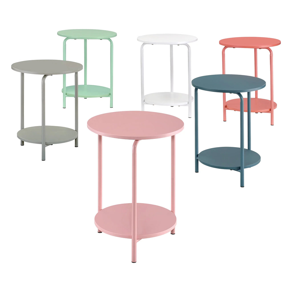 Pink Metal Accent Table T28940