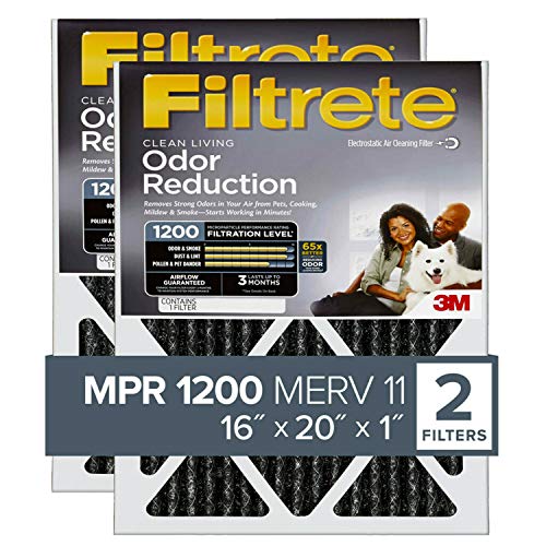 16x25x1 Pleated Air Filter, 2 Filters S9344