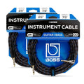 Angled to Straight Instrument Cable 25ft 2-Pack J9835