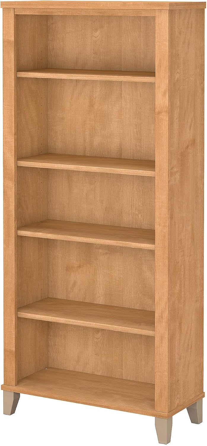 Ash Gray 5 Shelf Bookcase L43576