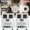 Cold Spark Machine 3-16FT Adjustable Stage Special Effect Machine with Wireless Remote Control DMX Low Noise Stage Equipment for Wedding DJ Disco Party 2pcs T729218