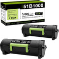 2 Pack Black Remanufactured Toner Cartridge J62534