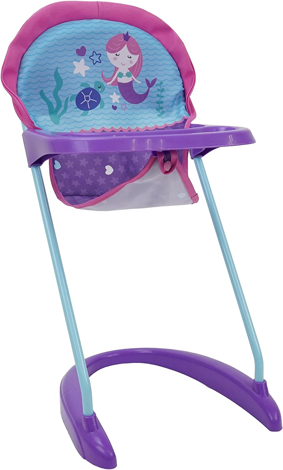 Mermaid Doll Highchair with Front Tray & Safety Harness D25364