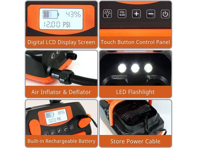 Portable Air Pump Compressor, Black N80117