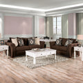 Traditional Fabric Upholstered 2-Piece Sofa Set M915