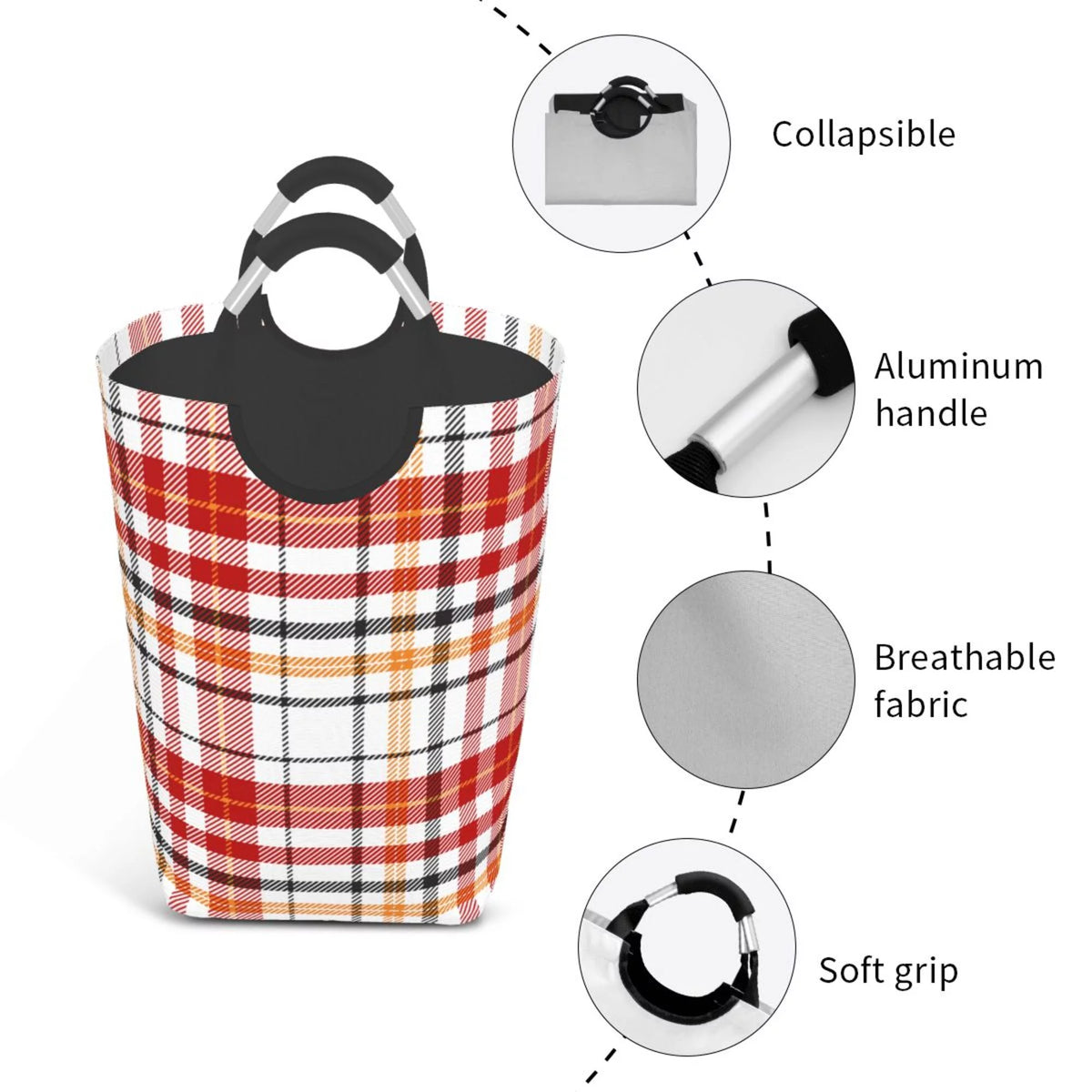 50L Rectangular Waterproof Foldable Laundry Hamper Z59777