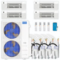 45,000 BTU 4 Zone Ceiling Cassette Ductless Air Conditioner and Heat Pump O93622