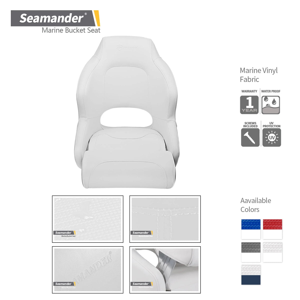 White Blue Boat Seat R18271