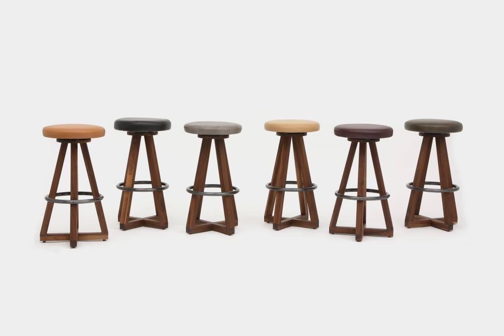 Bleached White Oak Stool V139