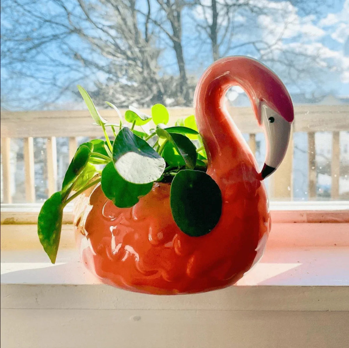 Flamingo Ceramic Planter Pot V131070