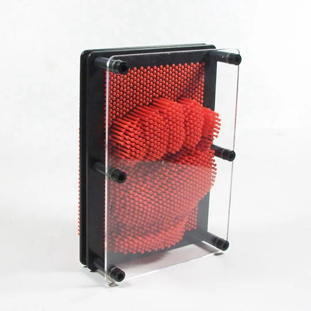 Large Size Red 3-Dimensional Pin Art Board Toy A738