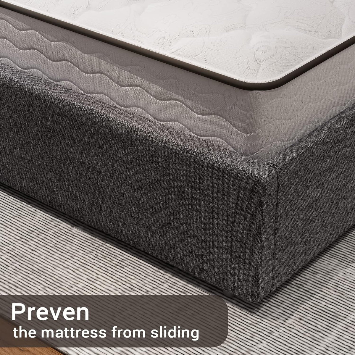Queen Size LED Bed Frame with Drawers B6981