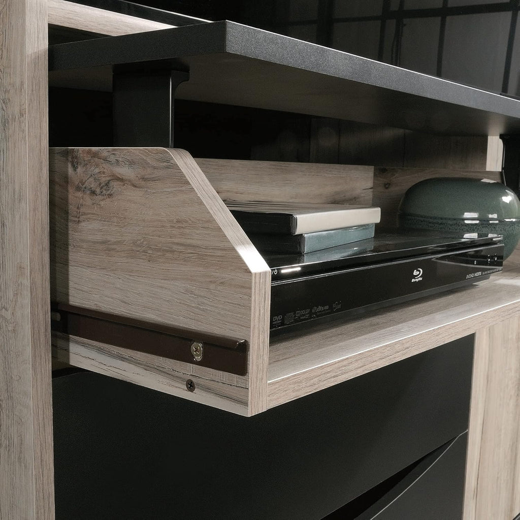 TV & Media Credenza with Drawers, Split Oak Finish P272412