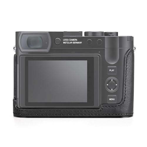 Genuine Leather Camera Case with Bottom Hole D33077